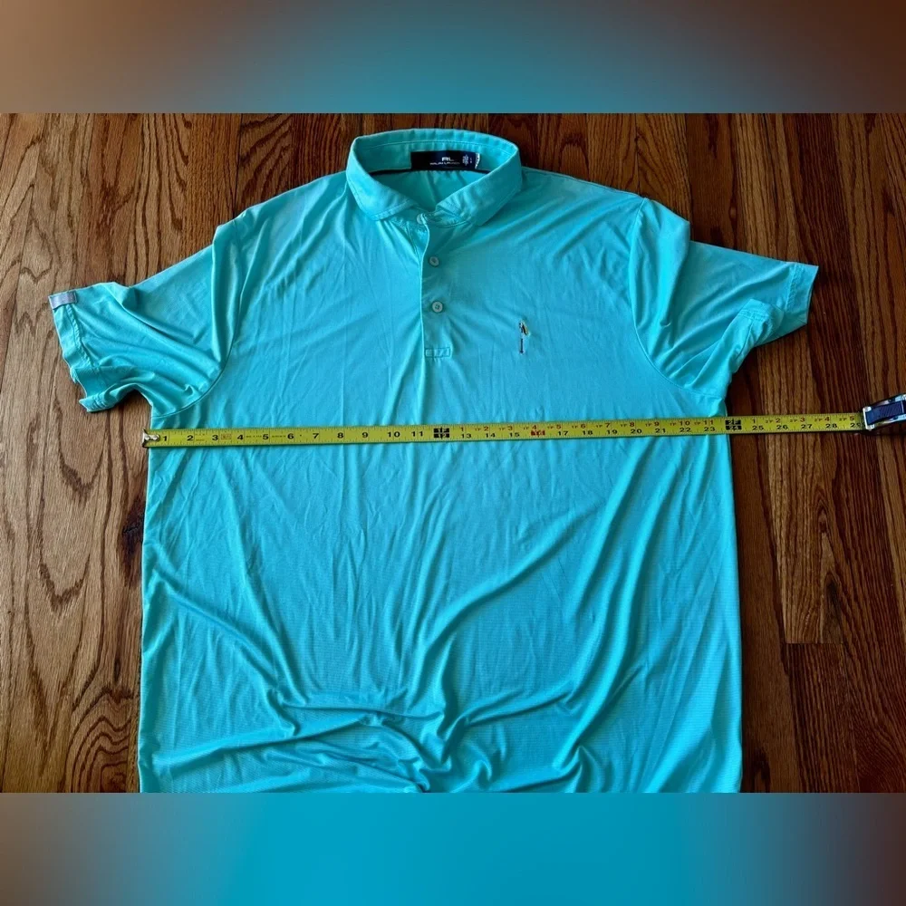 Ralph Lauren RLX Men’s Bright Blue Polo Shirt - Large